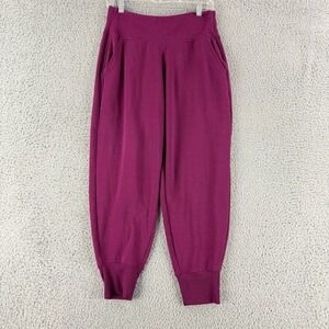 Athleta Women Venice Jogger Pants Berry Purple High Rise Pockets Size Medium